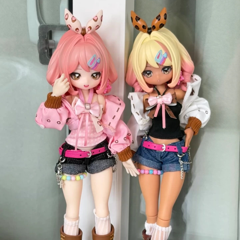 Anime Action Figure Blind Box - Echte BJD-Actionfigur, Blindbox, bewegliche Sammlerpuppe, Schreibtischdeko,