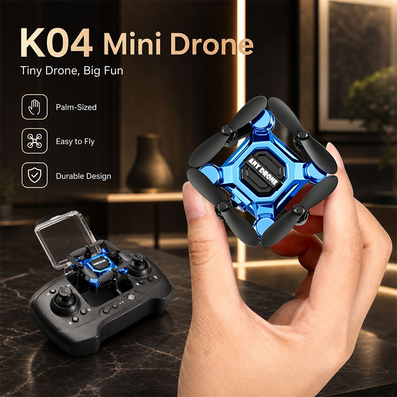 Fpv Brushless Rc Drone 4K - SNQP K04 Mini Faltbare Drohne 4K