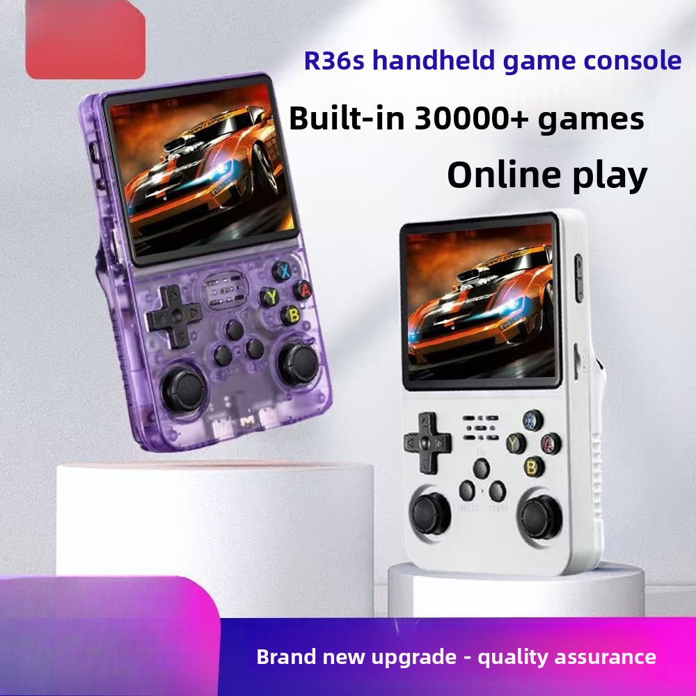 Retro Handheld Game Console R36S - R36S Open-Source Handheld-Spielkonsole Hochauflösender Großbildschirm WIFI