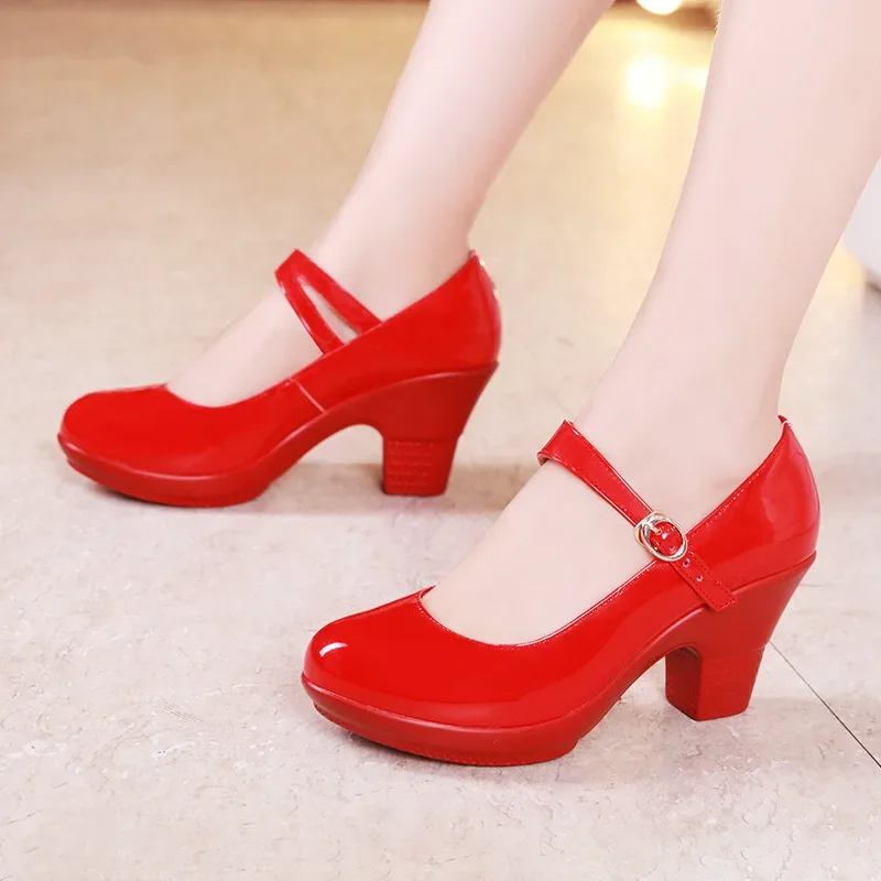 Building Blocks - Kleine Größen 32-43 Mary Janes Plateau-Pumps