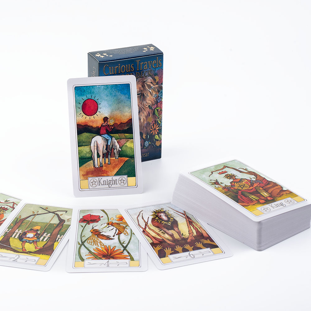 Tarot Cards Deck With Guidebook - Curious Travels Tarot, 10,3 x 6