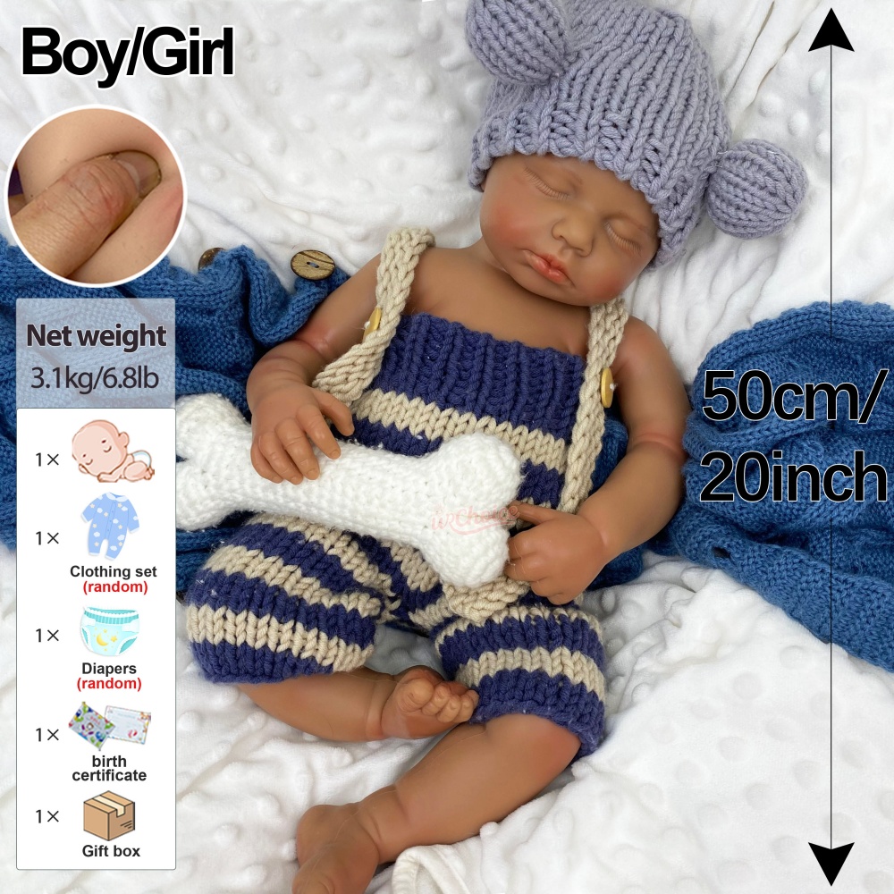 Realistische Merkmale 20 Zoll  – Reborn Baby Doll Silicone Realistic Bewertung und Preis