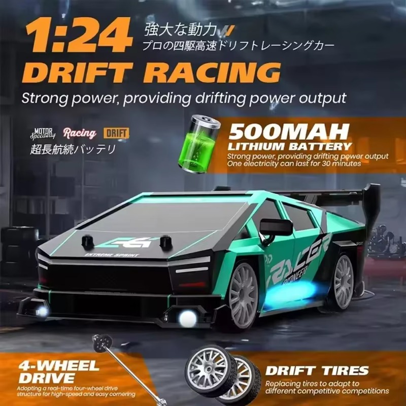 Indoor-Renn-RC-Drift-Modell 2, – Rc Drift Car 1 24 Scale 4Wd Bewertung und Preis