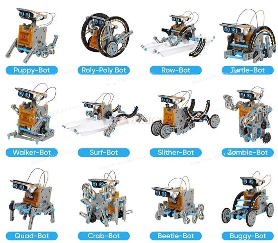 12-in-1 Solar-Roboter STEM-Bau – Stem Solar Robot Kit For Kids Bewertung und Preis