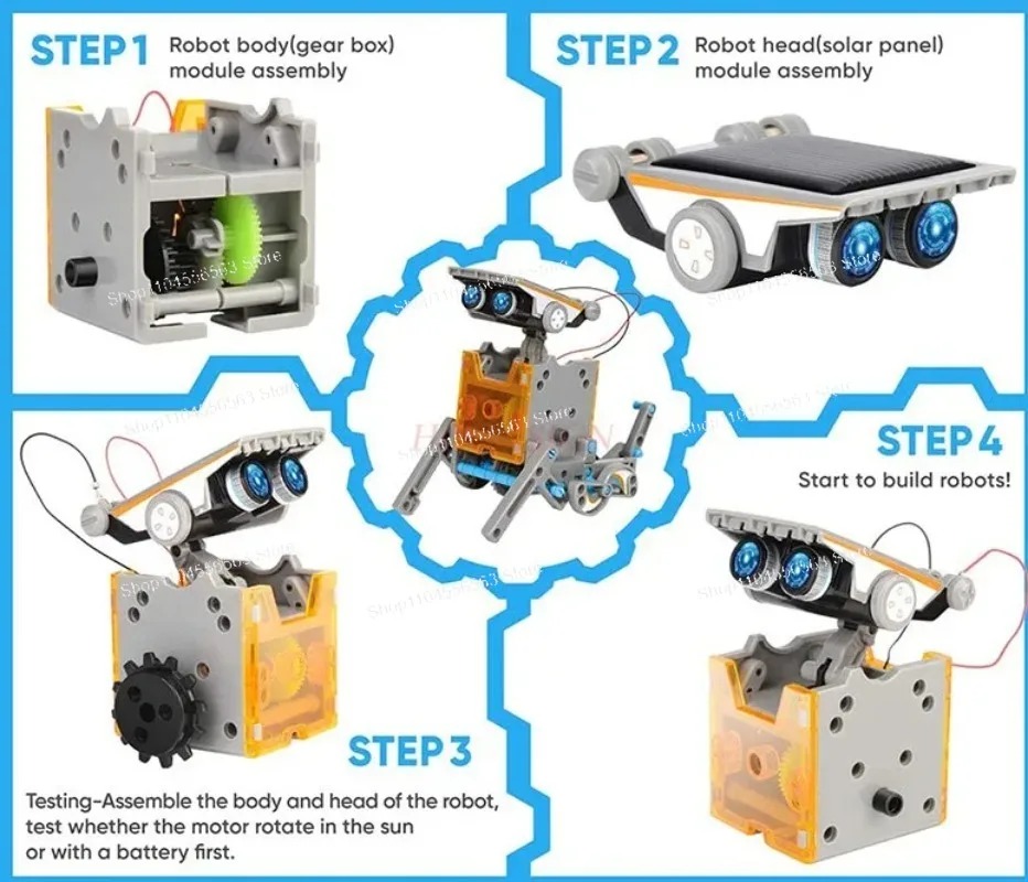 12-in-1 Solar-Roboter STEM-Bau – Stem Solar Robot Kit For Kids Bewertung und Preis