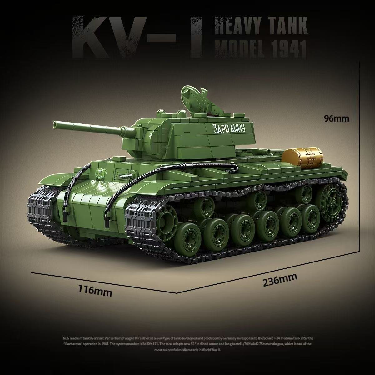 Militär-Weltkrieg Russischer T – Lego Compatible Military Tank Bewertung und Preis